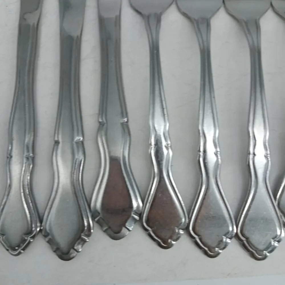 10X Fks Bk Washington Forge SPRING MEADOW Stainless Flatware Table Forks Knives